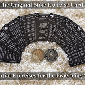 Stoic exercise cards - Memento Mori, amor fati...