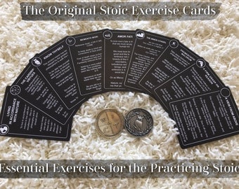 Stoic exercise cards - Memento Mori, amor fati...