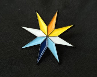 Aroace Starburst Pin