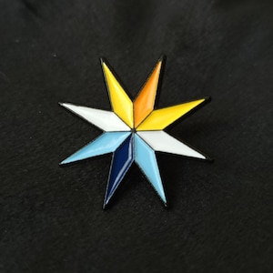 Aroace Starburst Pin