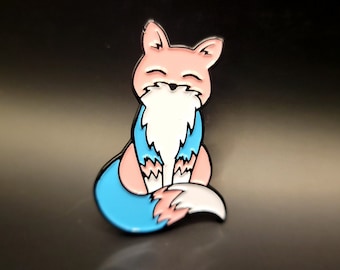 Trans Fox Pin