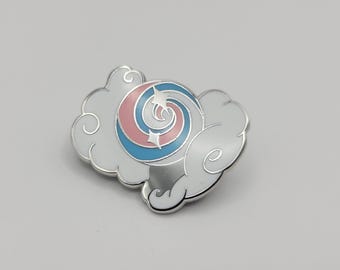 Trans Crystal Ball Pin