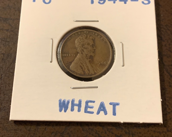 1944 D Wheat Penny WWII Era Cent 77th Anniversary Collectible Coin