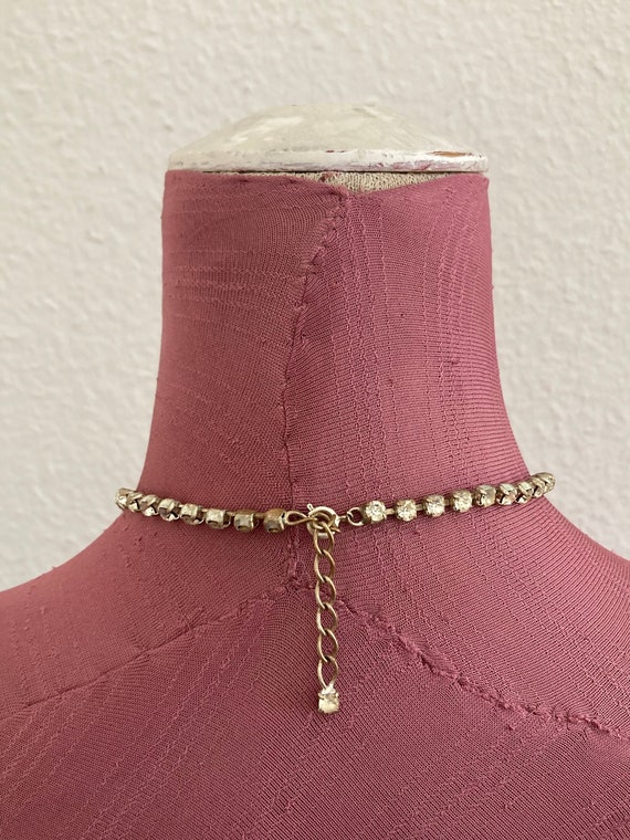 Collier Vintage Soirée Strass Et Perles - Élégant Occasion