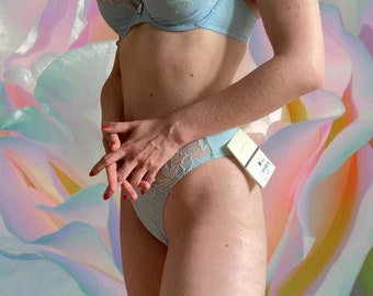 Ensemble Dessous bleu clair PASTUNETTE deadstock