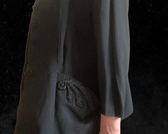 SEHR seltener 50er Jahre Perlen bestickter Blazer