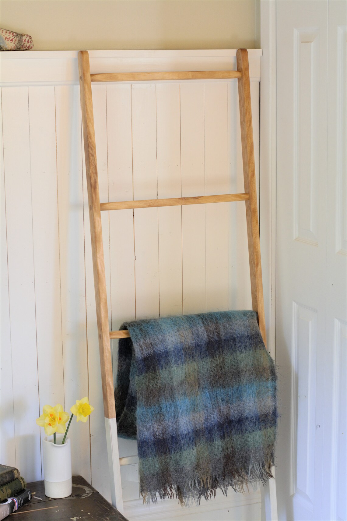 Solid Birch Rustic Blanket Ladder LOCAL PICKUP ONLY in Etsy