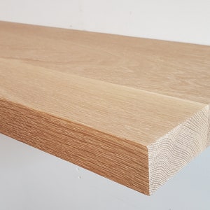 Solid White Oak Shelves With HOVR Bracket Bild 3