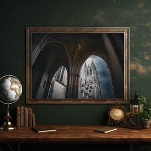 Washington National Cathedral Gothic Architecture Framed Photograph Wall Art Print