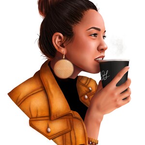 Custom Portrait Art | Framed Canvas Print | Stylistic Semi-Realistic Illustration from Photo | Digital Painting | Personalized Gift Idea image 10