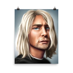 Custom Portrait Art | Framed Canvas Print | Stylistic Semi-Realistic Illustration from Photo | Digital Painting | Personalized Gift Idea image 2