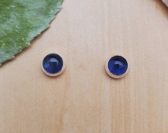 JIMOI\u2027Untitled-Raw Iolite-Silver Drop Long Earring