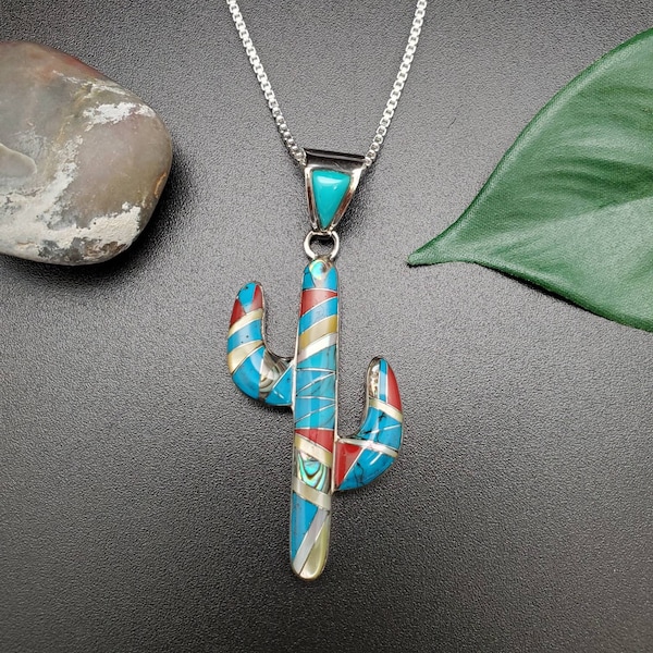 Asymmetrical Crystal Cactus Necklace