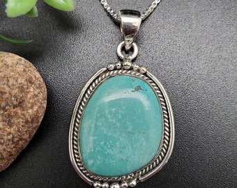 silver925無垢【新品】Native Turquoise 金縄　ペンダント 714d27aff17aa95de42072f4d1c325