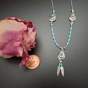SoCute925 Bear Paw Necklace | Sterling Silver Bear Paw Liquid Silver Necklace 18&quot; | Southwest Necklace | Three Bear Paw Necklace Made in USA