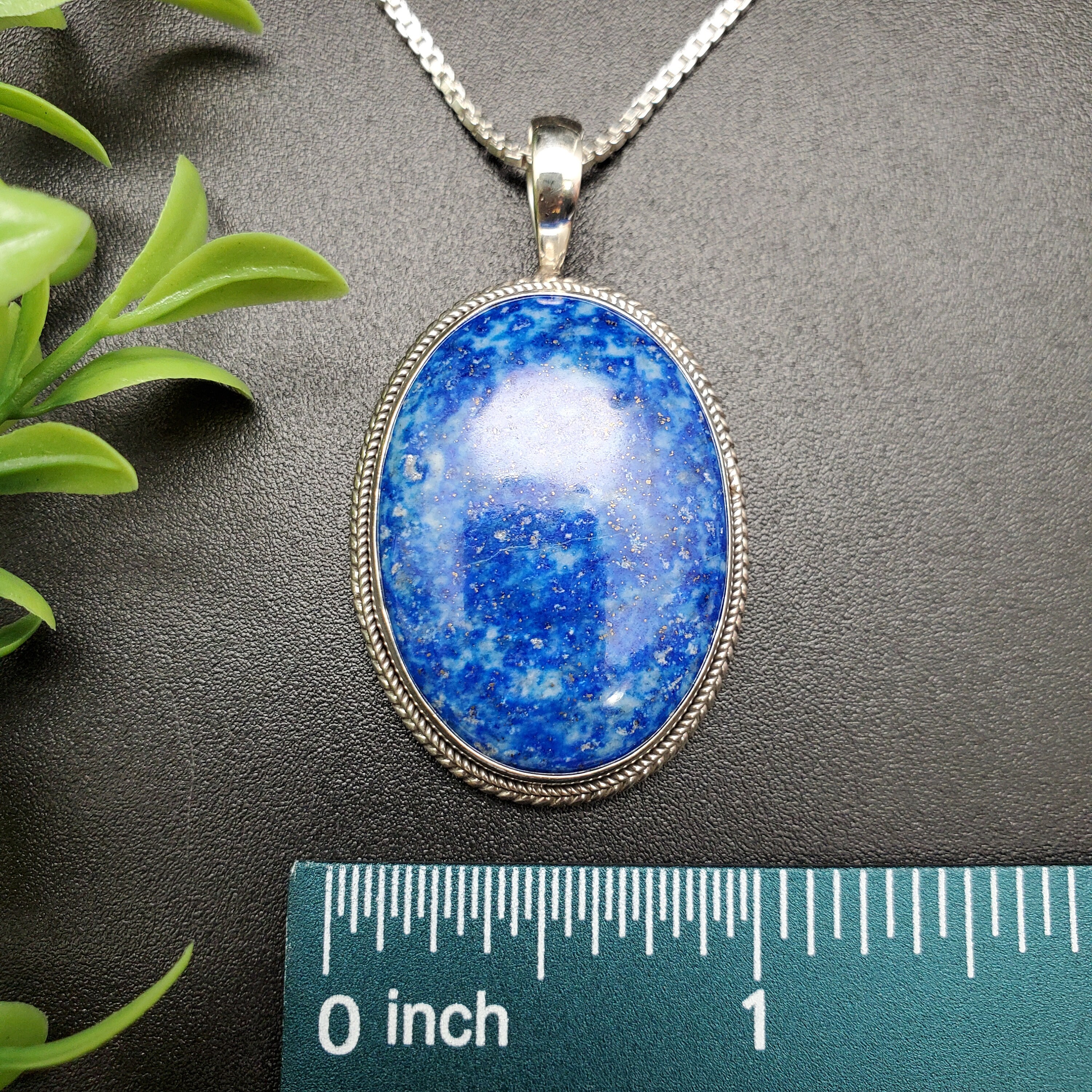 STN #29 | オーバル 18 x 25 mm ラピスラズリ ネックレス ペンダント