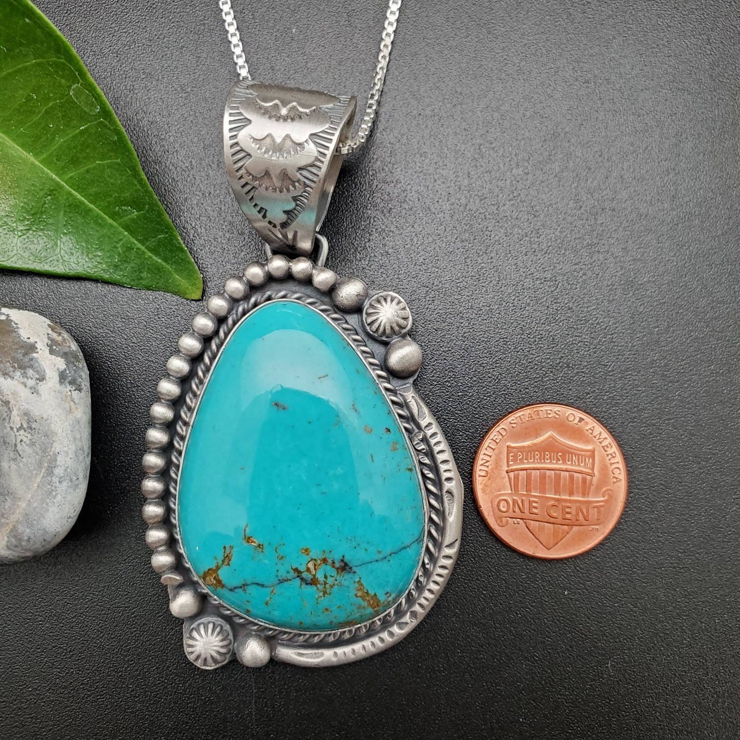 STN #299 | Turquoise Pendant Options With Silver Chain | Sterling ...