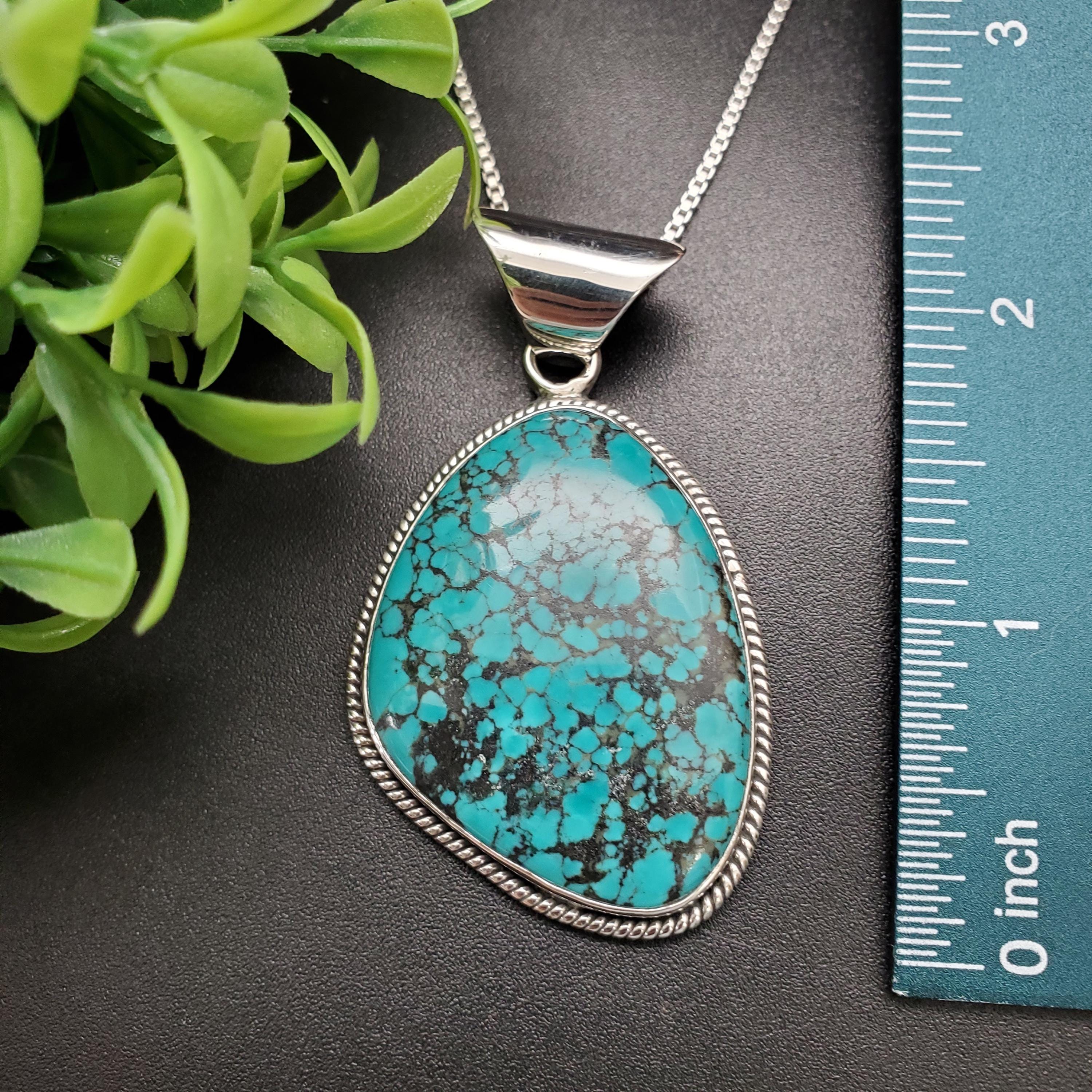 IGM#01 | Arizona Turquoise Pendant With Silver Chain | Sterling