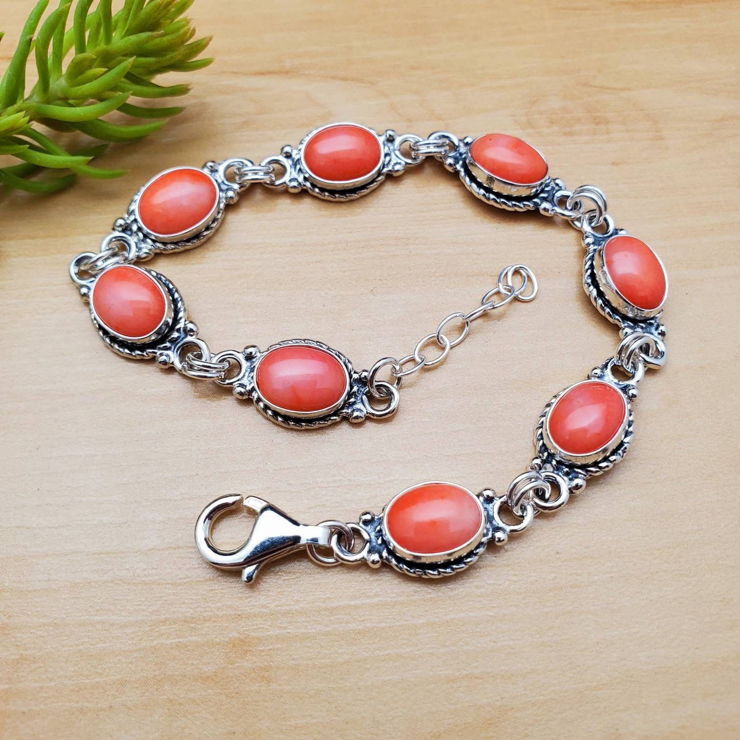 ブレスレット SK8ER ROCK Coralef Gemstone Bracelet 001 il_fullxfull.2408851141_ddt3.jpg