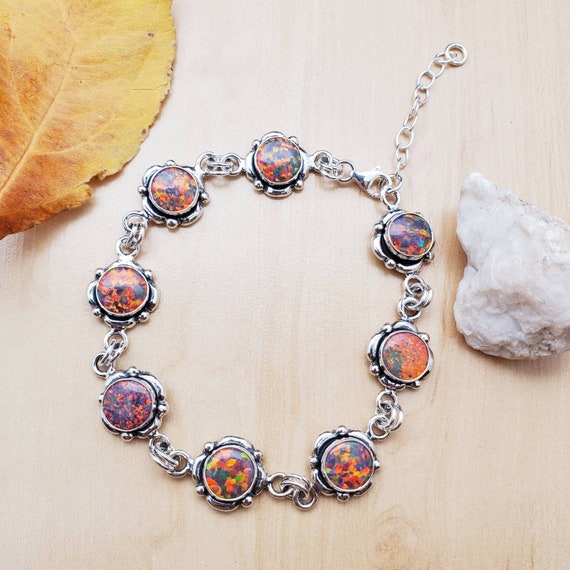 Red online opal bracelet