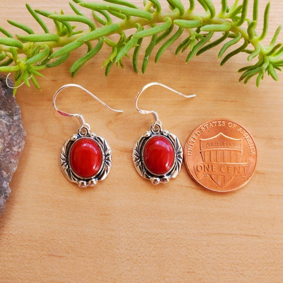 Red Rain Garnet and Sterling Silver Earrings 3 Red Rain Garnet and Sterling Silver Earrings 3