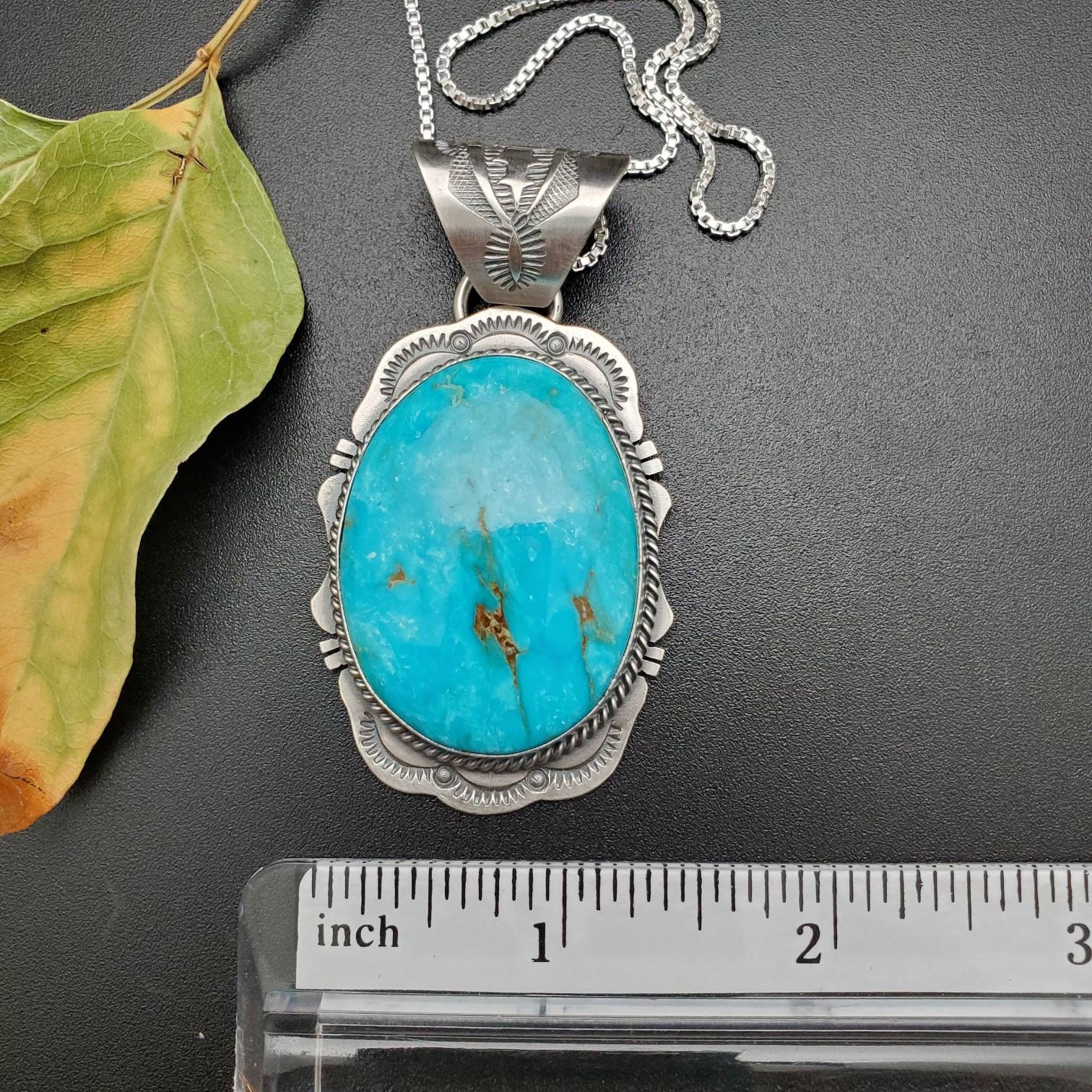 STN # 287 | Turquoise Pendant Options With Silver Chain | Sterling