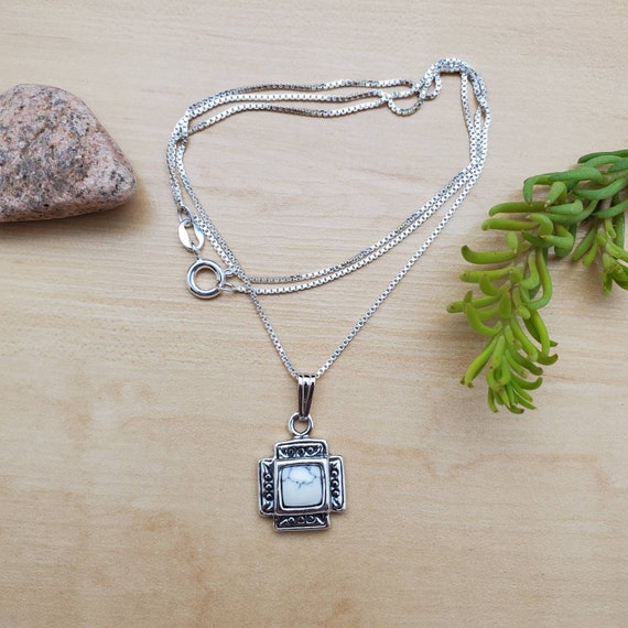 Socute925 Zia Necklace Pendant With Silver Box Chain 18
