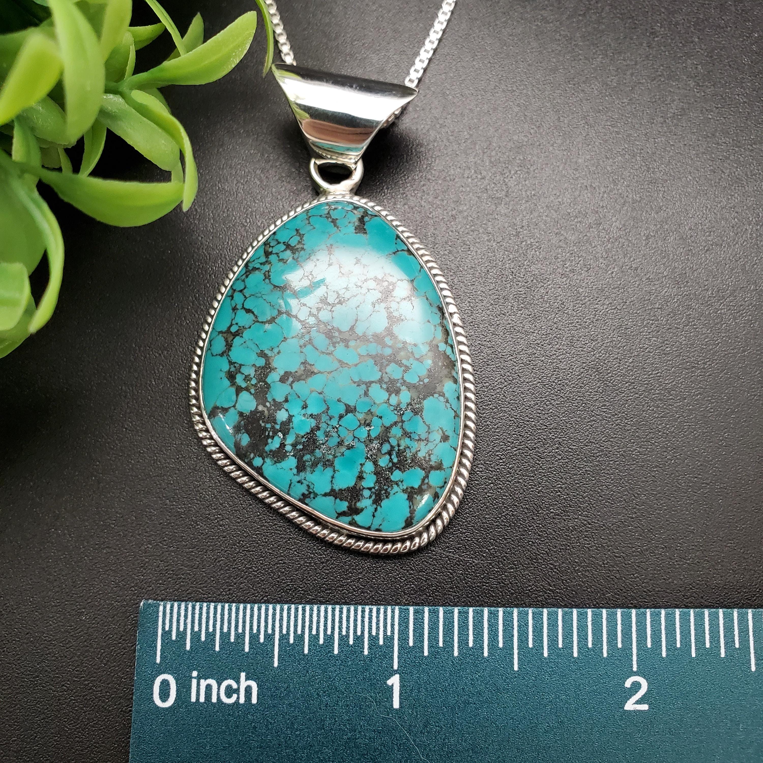 IGM#01 | Arizona Turquoise Pendant With Silver Chain | Sterling