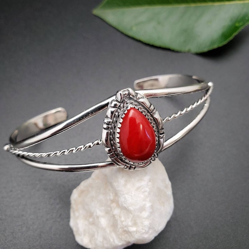 Coral Cuff Bracelet - SWCUFFSP