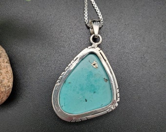 アリゾナ タ―コイズシルバーペンダント Lagoon Original アリゾナ ターコイズ ドロップ型 ペンダント