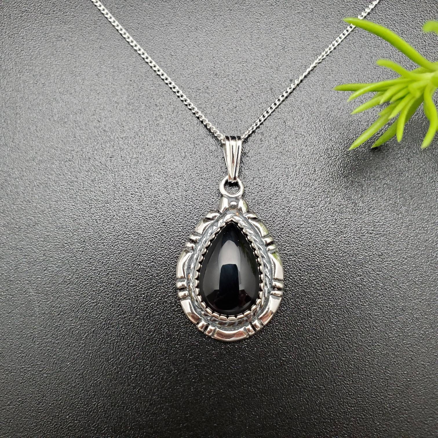 TATIANA☆[Silver925] Star Toggle 6ｍｍ Onyx Necklace Designer fashion, Seoul-fully created | W Concept