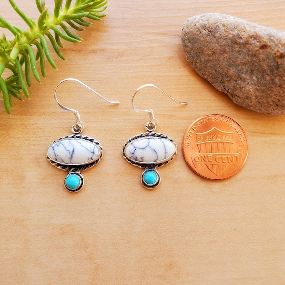 Buffalo turquoise earrings deals