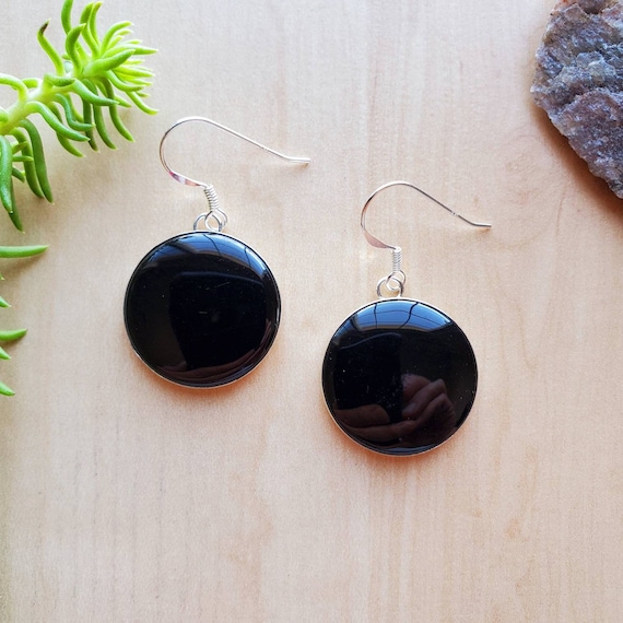 aarikka Karpalo Black Earrings - Made in Finland