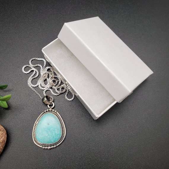 IGM#19 | アリゾナ ターコイズ ペンダント シルバー チェーン付き