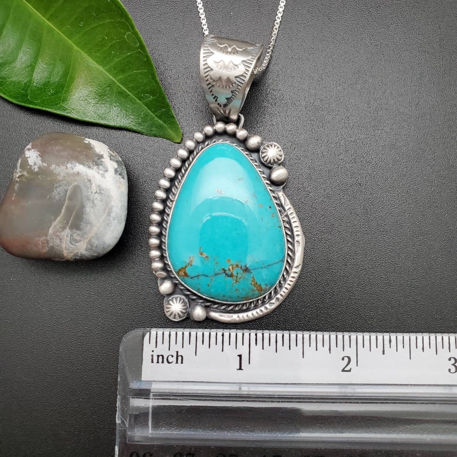 STN #299 | Turquoise Pendant Options With Silver Chain | Sterling ...
