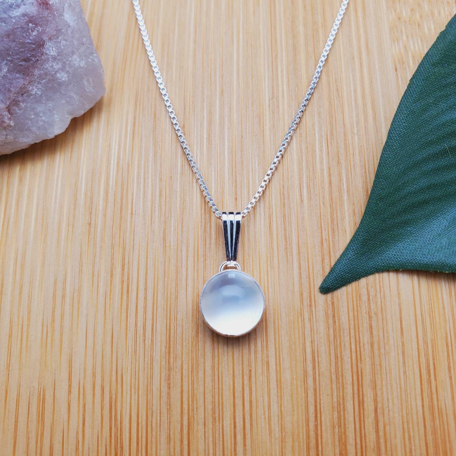 Collier Croix Celtique DAYLINLOVE - Argent 925 & Pierre De Lune - Bijou Symbolique - Cadeau Femme