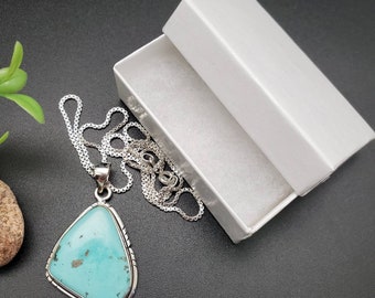 IGM#07 | アリゾナ ターコイズ ペンダント シルバー チェーン
