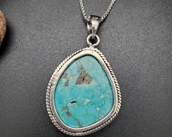 アリゾナ タ―コイズシルバーペンダント IGM#16 | アリゾナ ターコイズ ペンダント シルバー チェーン付き
