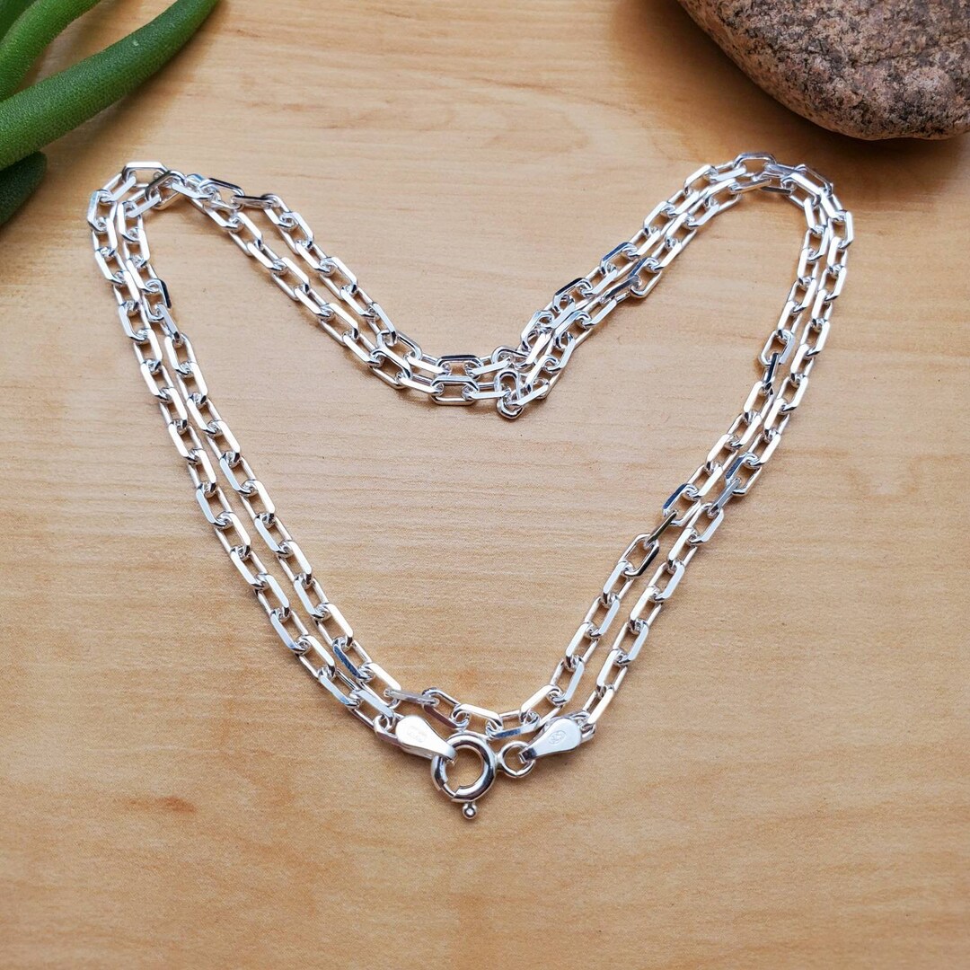 Socute925 Sterling Silver Chain Necklace 18