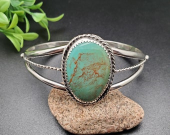 SoCute925 Dainty Number 8 Turquoise Cuff Bracelet | Sterling Silver Turquoise Bracelet Cuff | Dainty Turquoise Jewelry | Turquoise Cuff #21