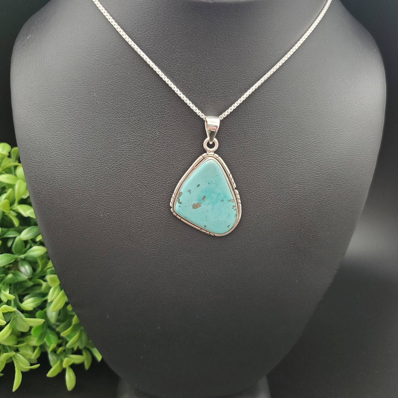 アリゾナ タ―コイズシルバーペンダント Lagoon Original アリゾナ ターコイズ ドロップ型 ペンダント