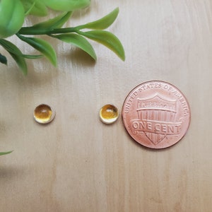 Clous d'oreilles citrine 5 mm | Poteaux Citrine | Boucles d'oreilles en argent sterling avec pierres précieuses | Poteaux délicats en citrine jaune clair | Petit poteau en pierre jaune