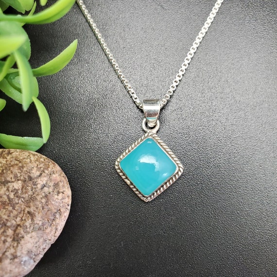Gem Stone King Sterling Silver Sky Blue Topaz Pendant Necklace - 9.30 Ct Octagon Cut, 18" Chain, Women's Jewelry