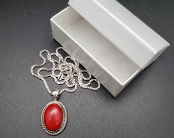 ★ROSEMONT★ SILVER Red Carnelian Pearl Necklace La Vie En R IMG_7607-fotor-bg-remover-