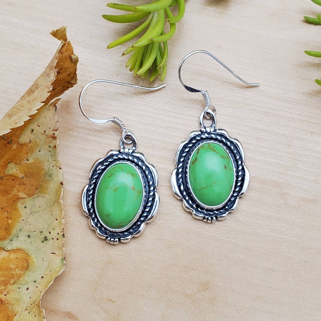 Gaspeite Drop Earrings main image 1