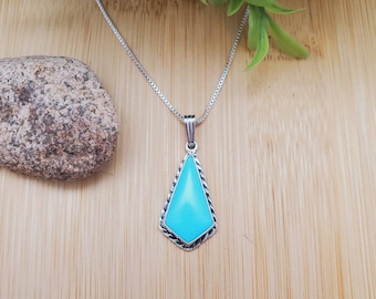 SoCute925 キングマン ターコイズ ペンダント スターリングシルバー