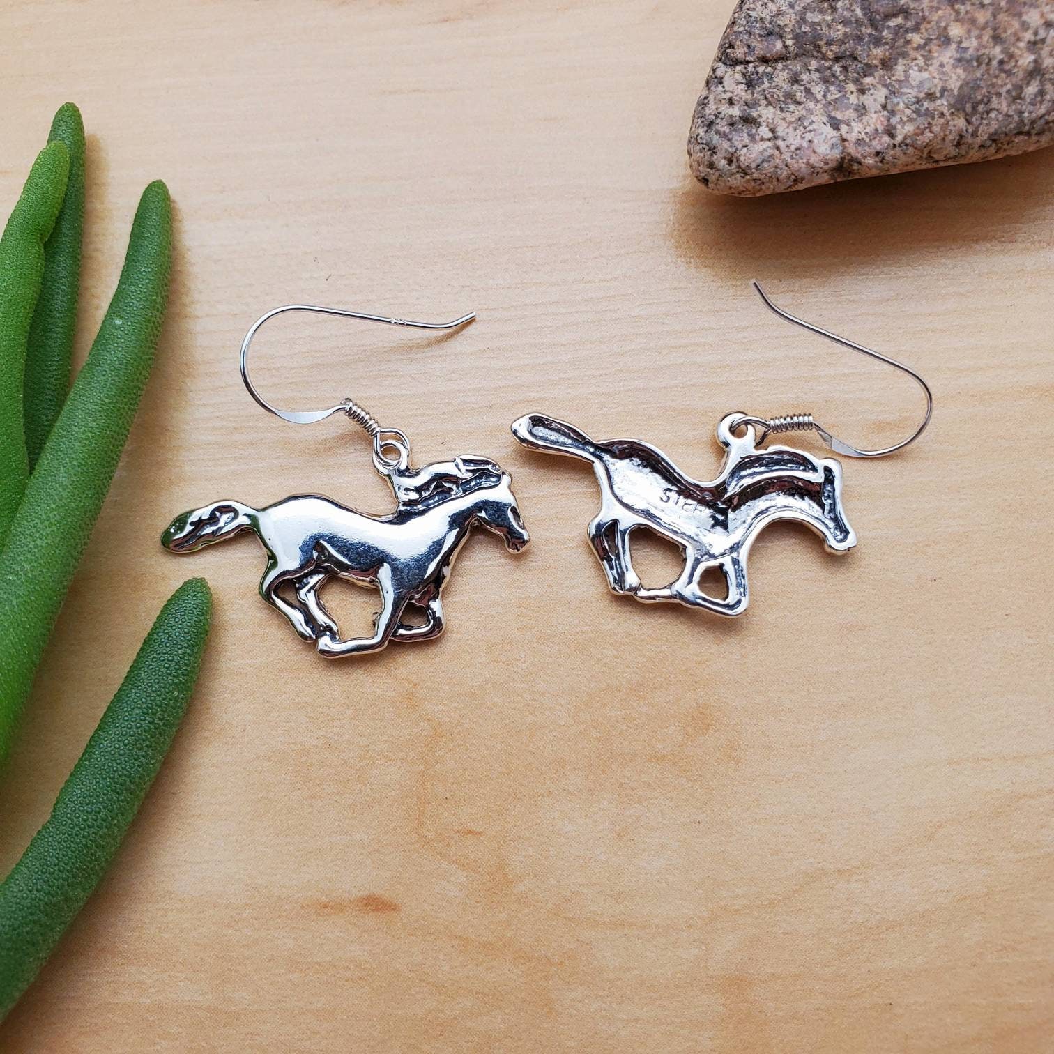 Horse Jewelry For Women 925 Sterling Silver Horse Earrings For