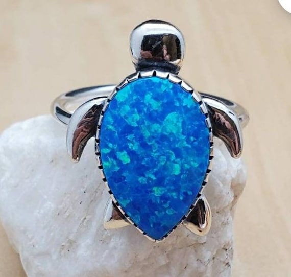 Opal turtle ring discount
