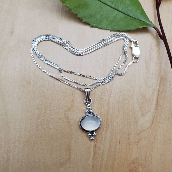 925 Sterling Silver Moonstone Pendant Dainty Gemstone Handmade Gift Necklace  | eBay