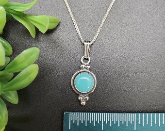 SoCute925 キングマン ターコイズ ネックレス ペンダント シルバー